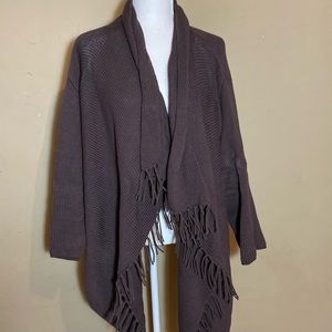 Pure Handknit open front cardigan.
